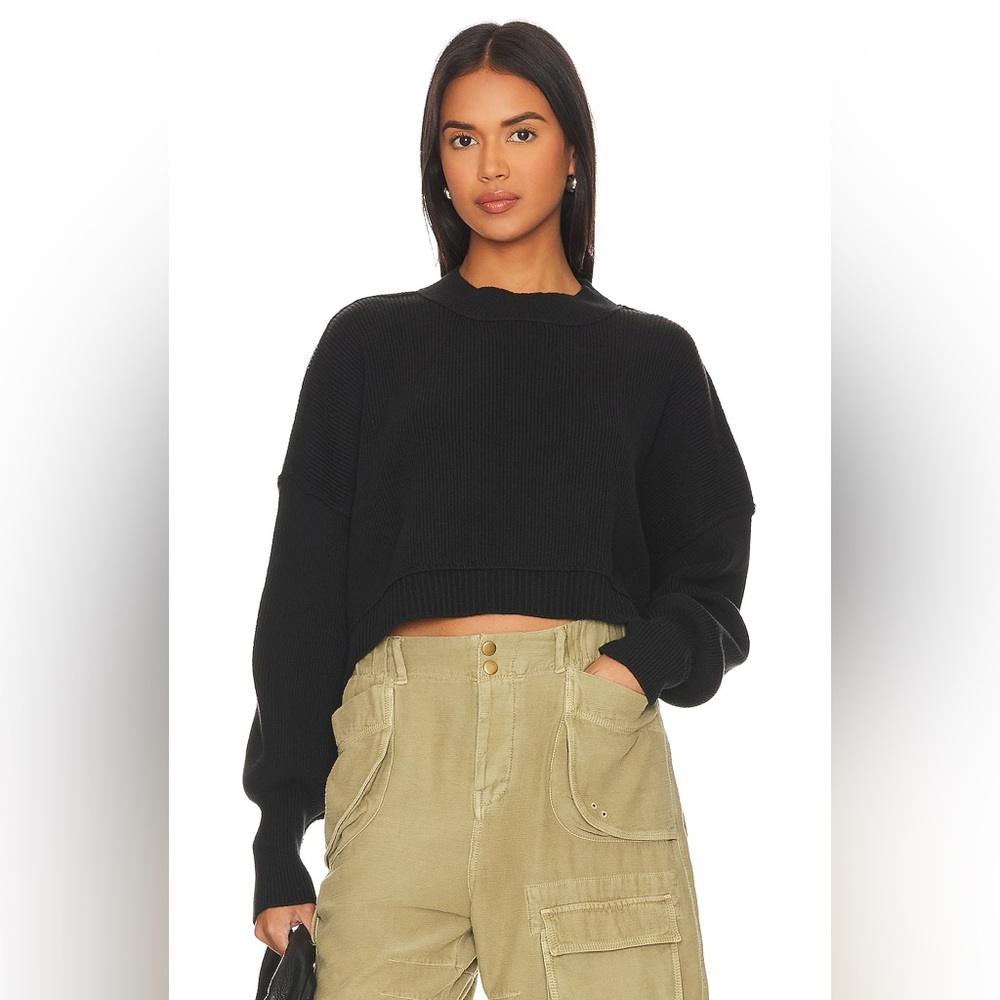Free People Easy Street Crop Sweater NWT